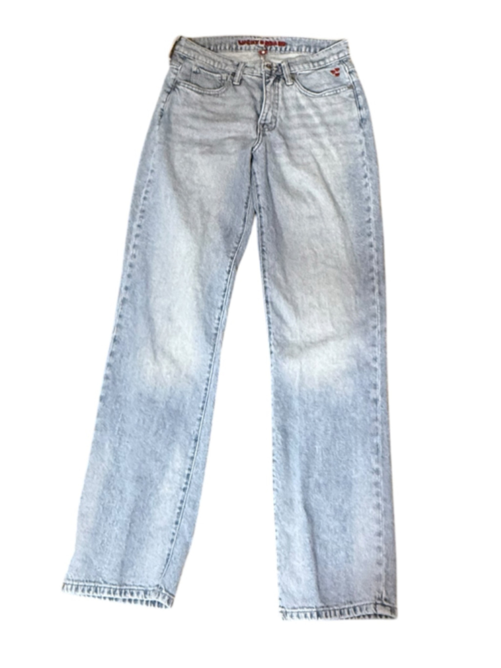 Women's Lucky Brand Zoe High Rise Straight Jeans Size 4L Light Blue